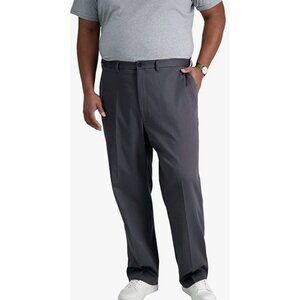 Haggar Big & Tall Cool Right Performance Flex Pleated Dress Pant Classic Fit (10